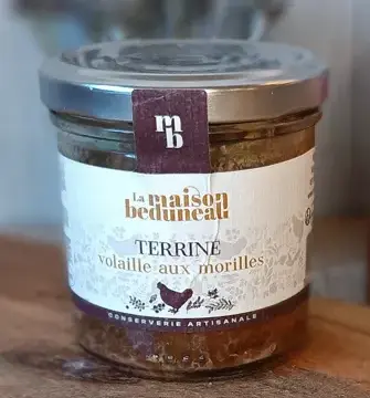 Tartinable terrine de volaille aux morilles
